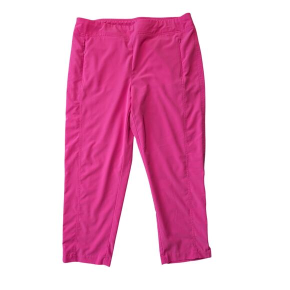 Chico's Pants - CHICOS cropped, lightweight PINK capri Pants,2/12, Stretchy performance, travel